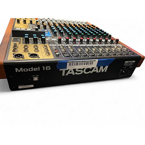Used TASCAM MODEL 16 Powered Mixer