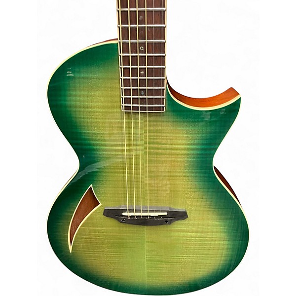 Used ESP LTD TL6 Green Acoustic Electric Guitar