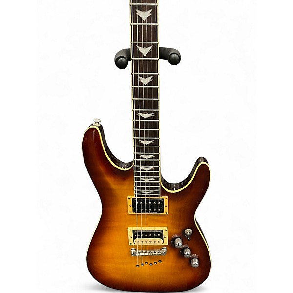 Used Schecter Guitar Research C1 Plus Tobacco Burst Solid Body Electric Guitar