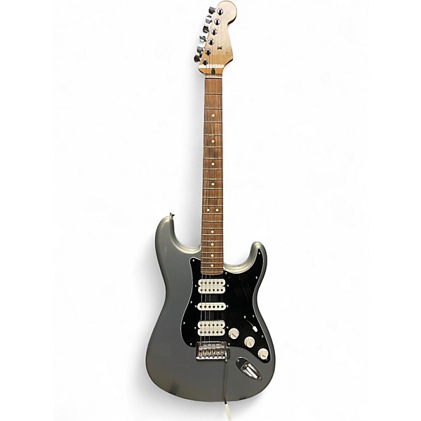 Used Fender Standard Stratocaster Metallic Silver Solid Body Electric Guitar