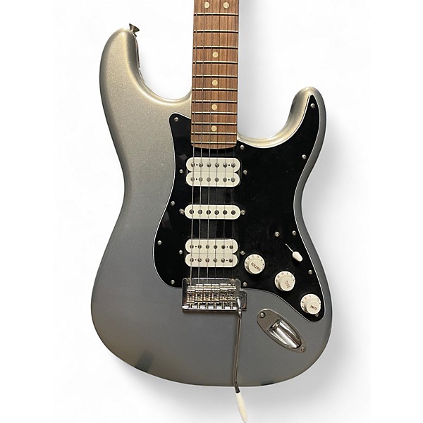 Used Fender Standard Stratocaster Metallic Silver Solid Body Electric Guitar