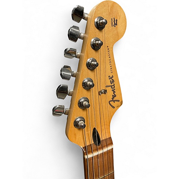 Used Fender Standard Stratocaster Metallic Silver Solid Body Electric Guitar