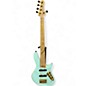 Used Warrior Bella Turquoise Electric Bass Guitar thumbnail