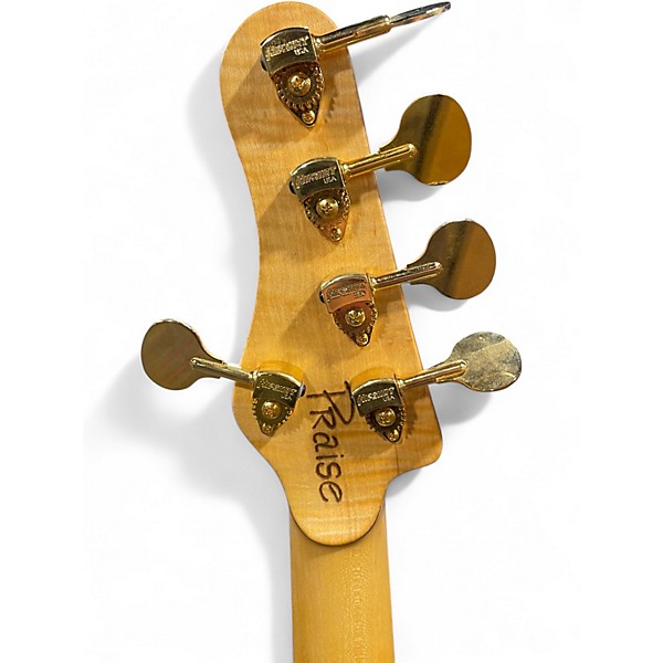 Used Warrior Bella Turquoise Electric Bass Guitar