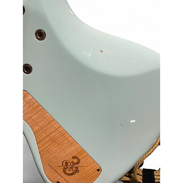 Used Warrior Bella Turquoise Electric Bass Guitar