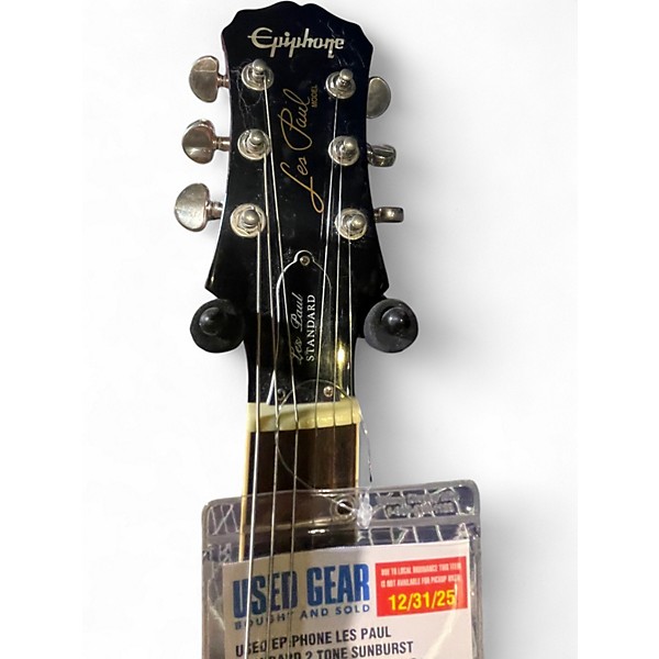 Used Epiphone Les Paul Standard 2 Tone Sunburst Solid Body Electric Guitar