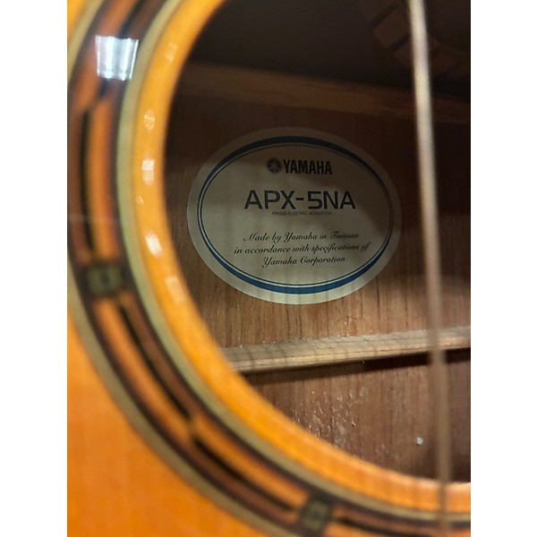Used Yamaha Apx 5na Natural Acoustic Electric Guitar