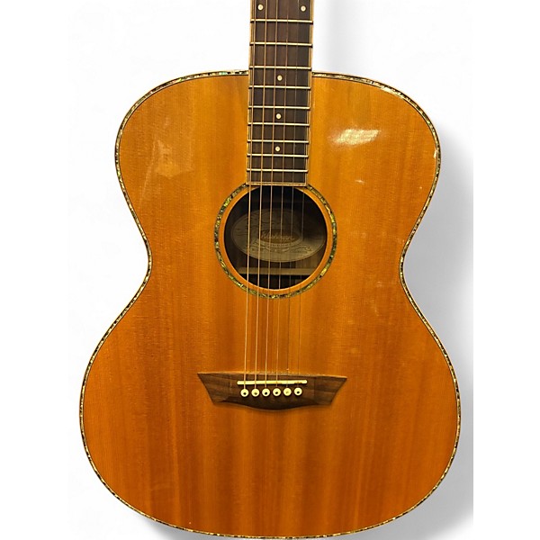 Used Washburn Wg 27se Natural Acoustic Electric Guitar
