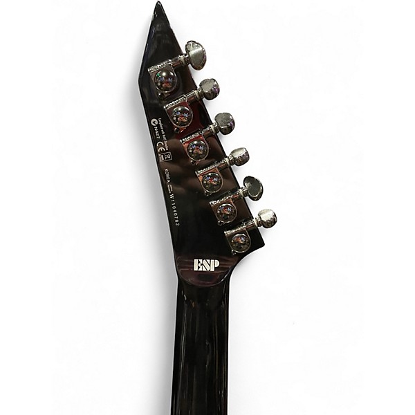 Used ESP LTD DELUXE MH-1000 Black Solid Body Electric Guitar