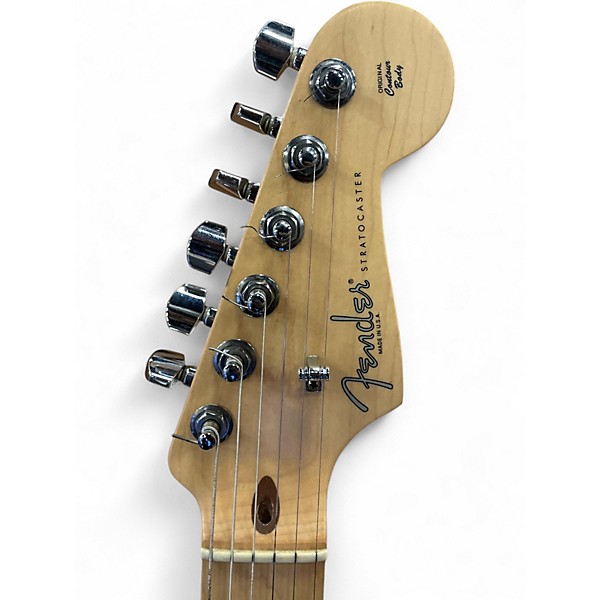 Used 2007 Fender American Standard Stratocaster Black Solid Body Electric Guitar