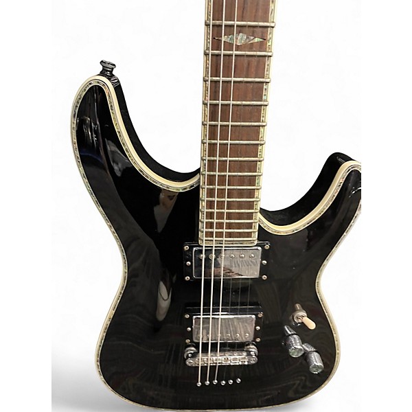 Used Schecter Guitar Research C1 Platinum Black Solid Body Electric Guitar