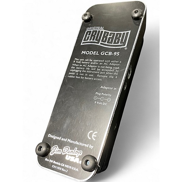 Used Dunlop GCB95 Original Crybaby Wah Effect Pedal