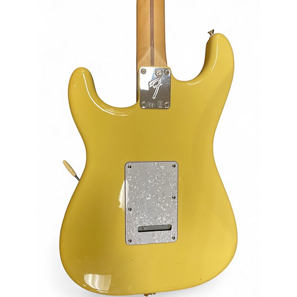 Used 2022 Fender Player Stratocaster Yellow Solid Body Electric Guitar