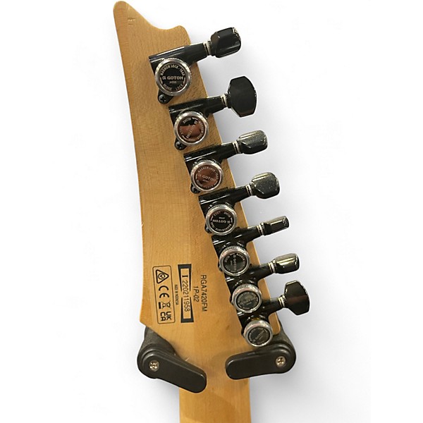 Used Ibanez RGA7420FM Blue Solid Body Electric Guitar