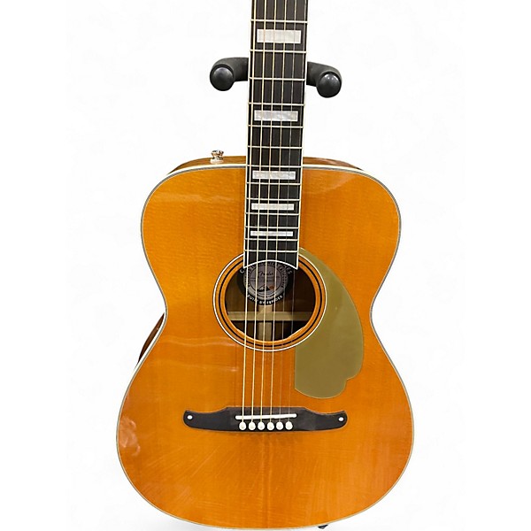 Used Fender Malibu Vintage Aged Natural Acoustic Electric Guitar