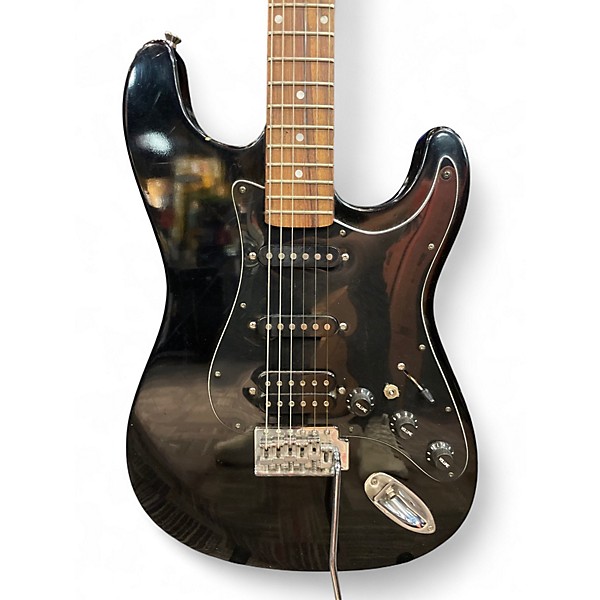 Used Memphis Strat Copy Black Solid Body Electric Guitar