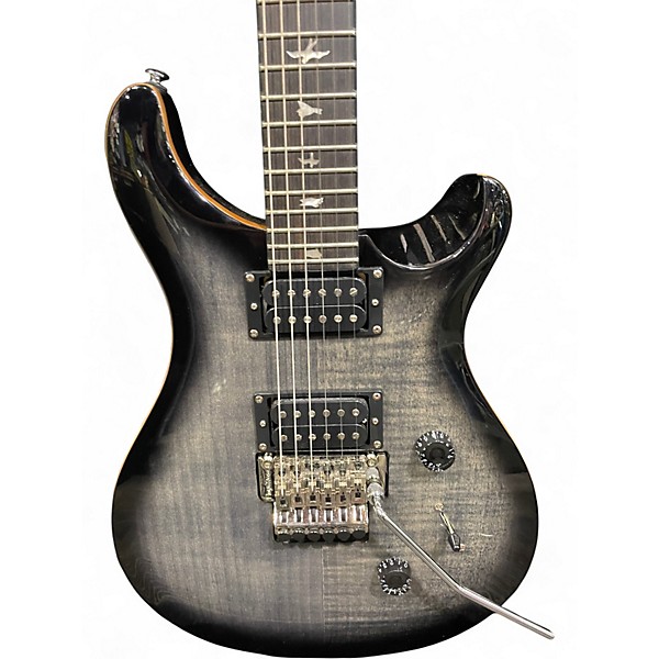 Used PRS SE FLOYD CUSTOM TRANS BLACK Solid Body Electric Guitar