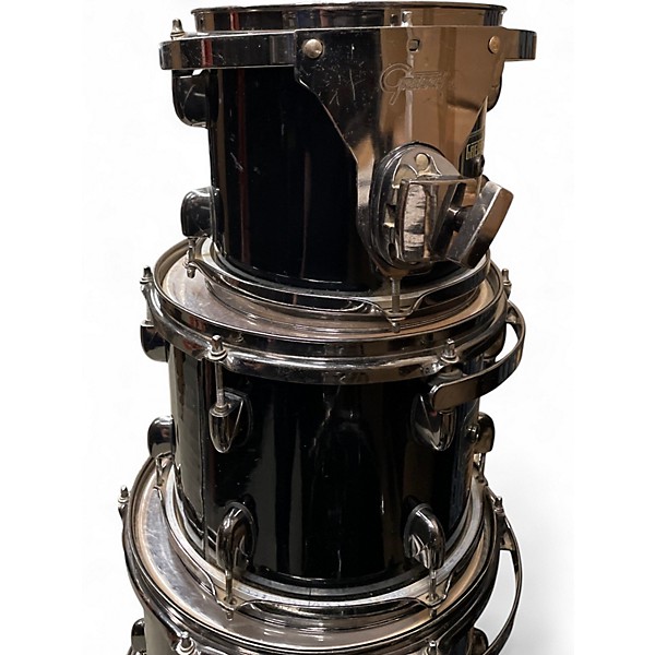 Used 2000s Gretsch Drums 6 Piece Catalina Club Series Black Drum Kit