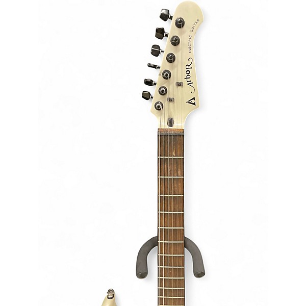 Used Arbor Strat Style Classic White Solid Body Electric Guitar