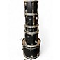 Used Ludwig 5 Piece Accent Black Drum Kit thumbnail