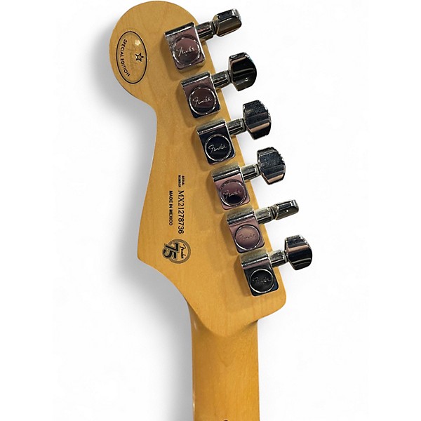 Used Fender Player Stratocaster HSS Plus Top Limited Edition Green Burst Solid Body Electric Guitar