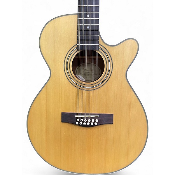 Used Fender JG12CE/12 Natural 12 String Acoustic Electric Guitar