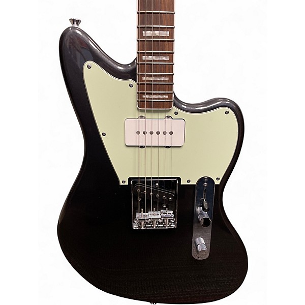 Used 2025 Squier Paranormal JAZZMASTER Black Solid Body Electric Guitar