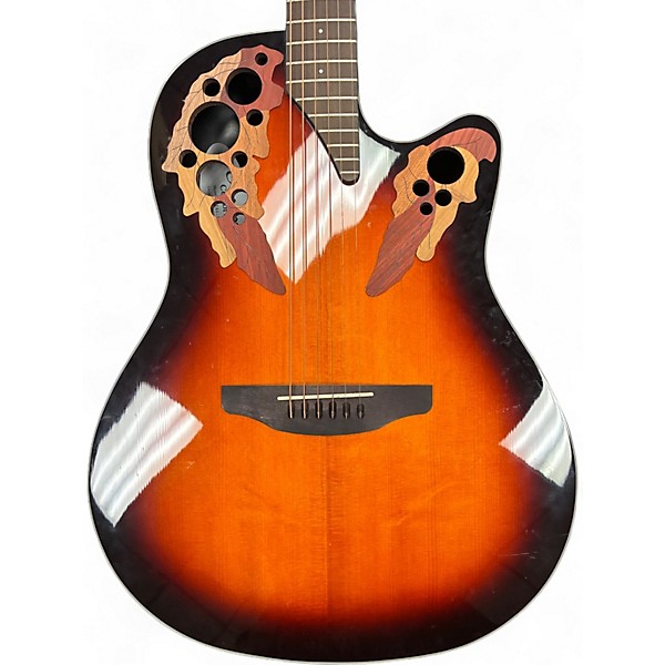 Used Ovation CE44 SUNBURST Acoustic Electric Guitar