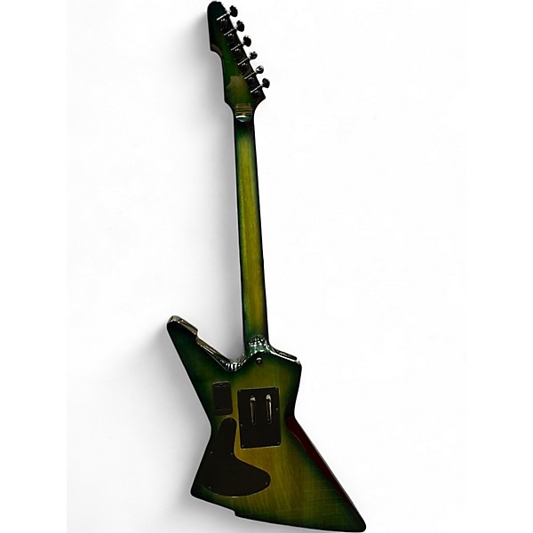 Used Schecter Guitar Research E-1 FRS Green Burst Solid Body Electric Guitar