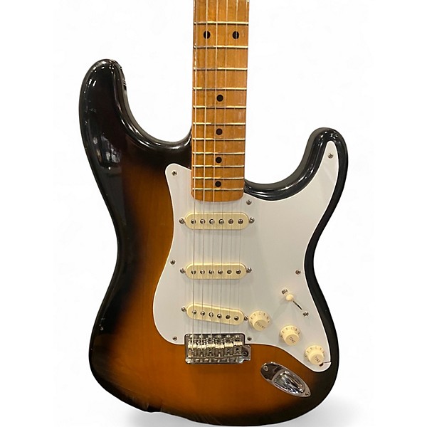 Used Fender American Vintage 57 Stratocaster 2 Color Sunburst Solid Body Electric Guitar