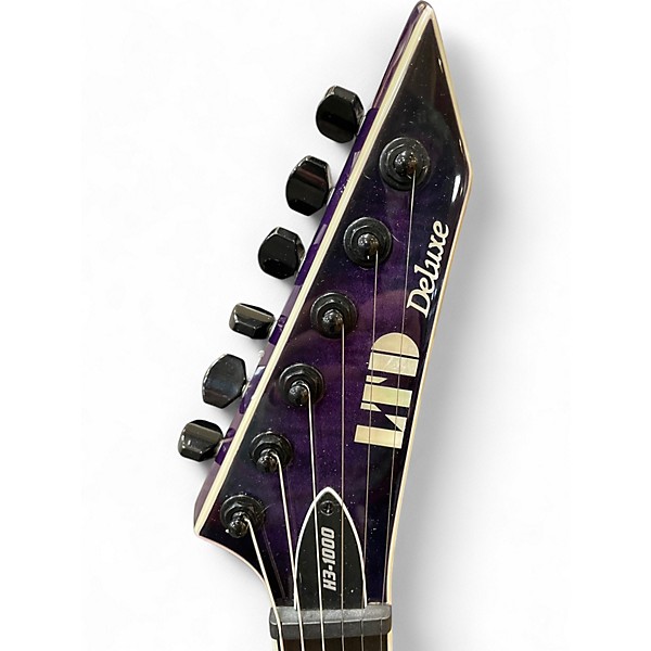 Used ESP LTD H3-1000 Trans Purple Solid Body Electric Guitar