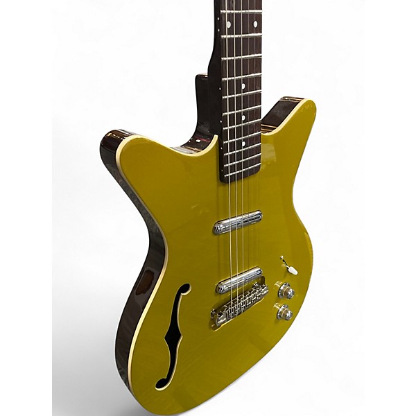 Used Danelectro Fifty Niner Semi Hollow Gold Top Hollow Body Electric Guitar