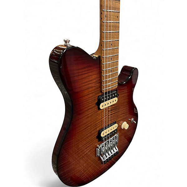 Used 2020s Ernie Ball Music Man Axis Roasted Amber Flame Solid Body Electric Guitar