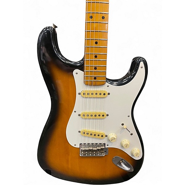 Used 1988 Fender ST-57 Stratocaster 3 Tone Sunburst Solid Body Electric Guitar