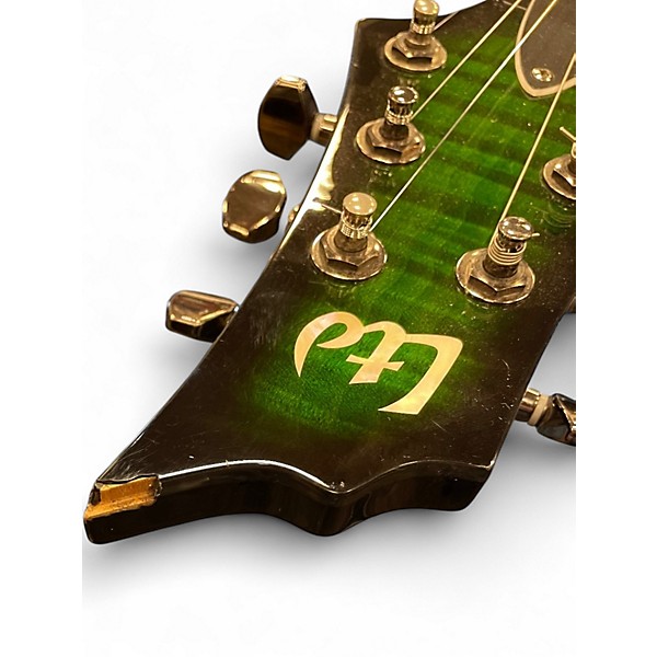 Used ESP LTD H330 Emerald Green Solid Body Electric Guitar