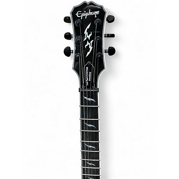 Used Epiphone Les Paul Custom Black Solid Body Electric Guitar