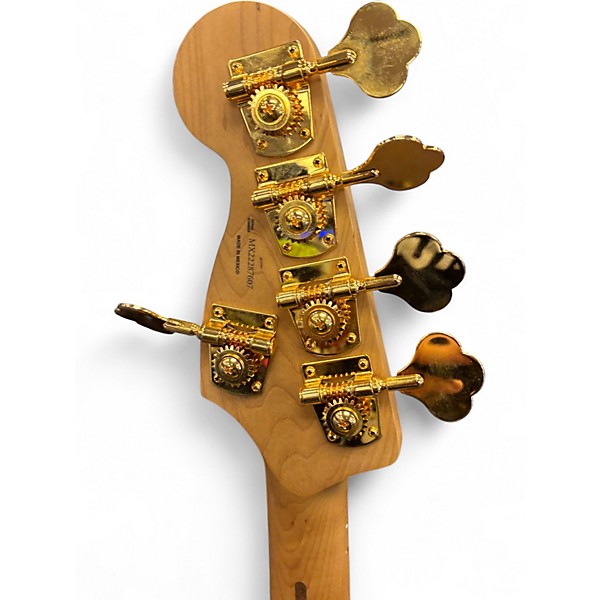 Used Fender MONO NEON JAZZ BASS Yellow Electric Bass Guitar