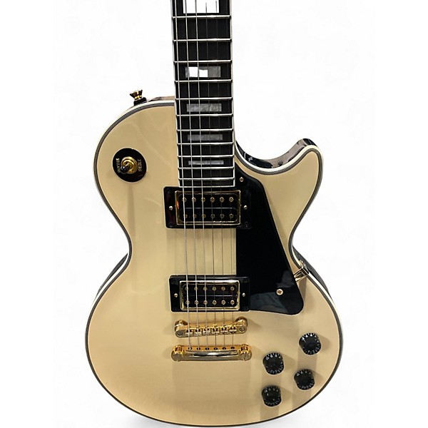 Used Epiphone Les Paul Custom WHITE Solid Body Electric Guitar