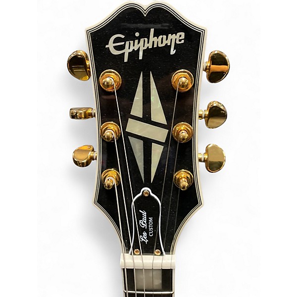 Used Epiphone Les Paul Custom WHITE Solid Body Electric Guitar