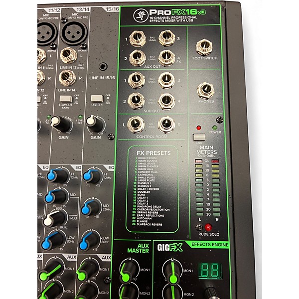 Used Mackie PROFX16v3 Unpowered Mixer