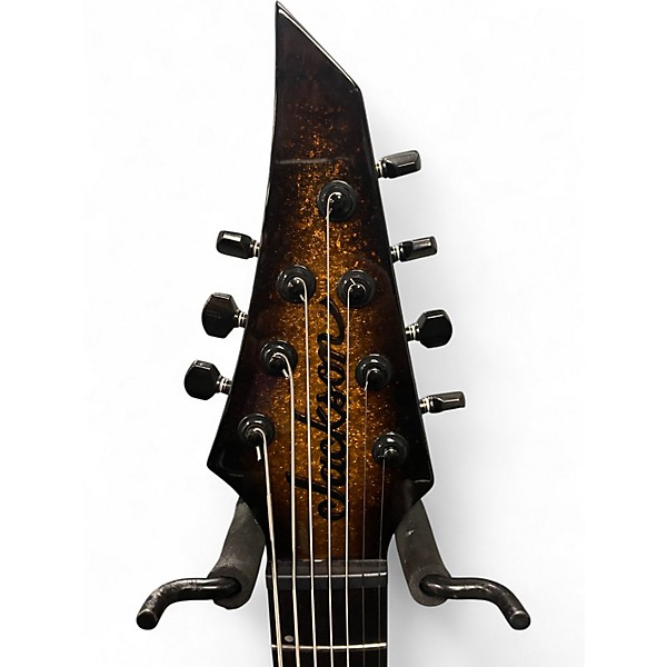 Used Jackson DK-7 Modern Gold Sparkle Solid Body Electric Guitar