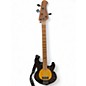 Used Sterling by Music Man PETE WENTZ SIGNATURE STINGWRAY 4 Black and Gold Electric Bass Guitar thumbnail