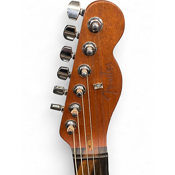 Used Fender American Acoustasonic Telecaster Natural Acoustic Electric Guitar