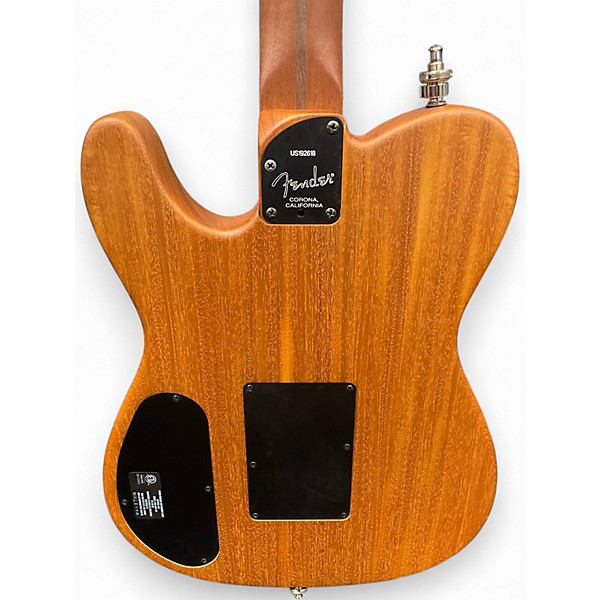 Used Fender American Acoustasonic Telecaster Natural Acoustic Electric Guitar