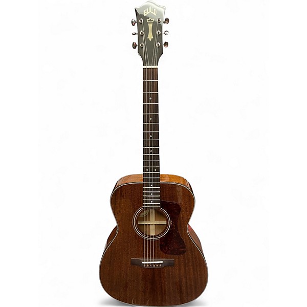 Used Guild OM120 Natural Acoustic Electric Guitar