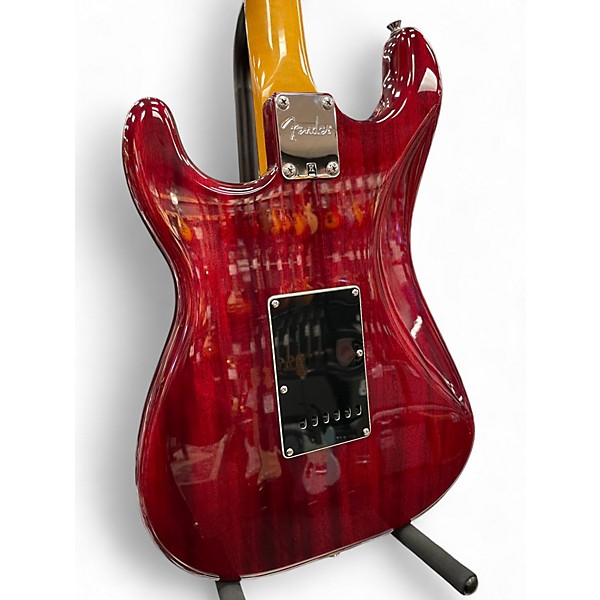 Used Fender Modern Player Stratocaster HSH Trans Crimson Red Solid Body Electric Guitar