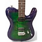 Used M Musi Virgo Fusion Green Burst Solid Body Electric Guitar