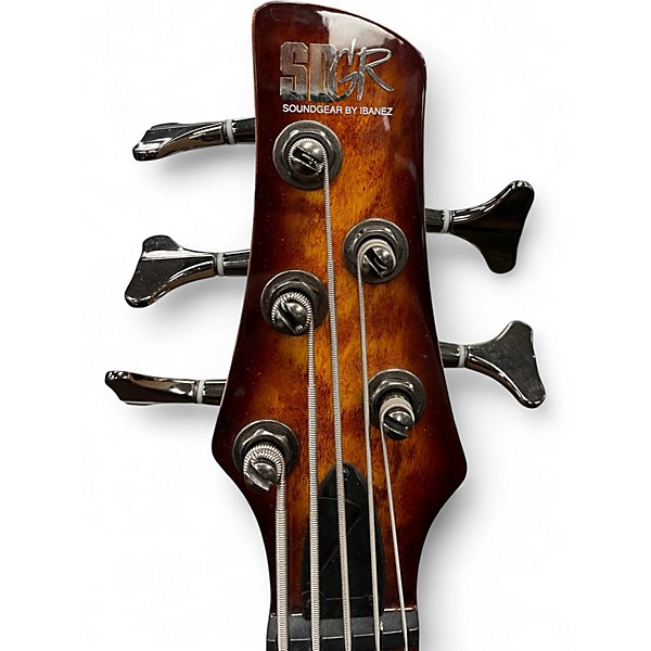 Used Ibanez SR405 5 String DRAGON EYE BURST Electric Bass Guitar