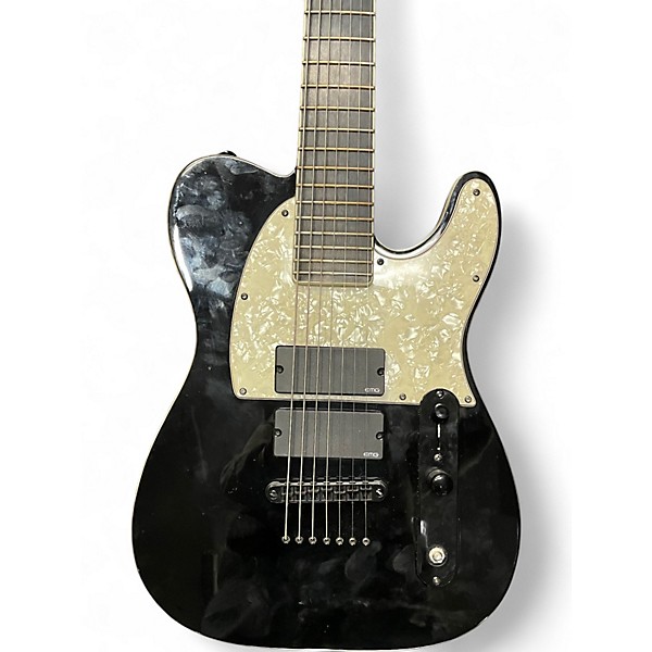 Used ESP LTD SCT607B Stephen Carpenter Signature 7 String Black Solid Body Electric Guitar