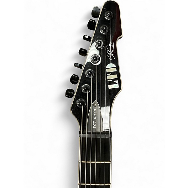 Used ESP LTD SCT607B Stephen Carpenter Signature 7 String Black Solid Body Electric Guitar